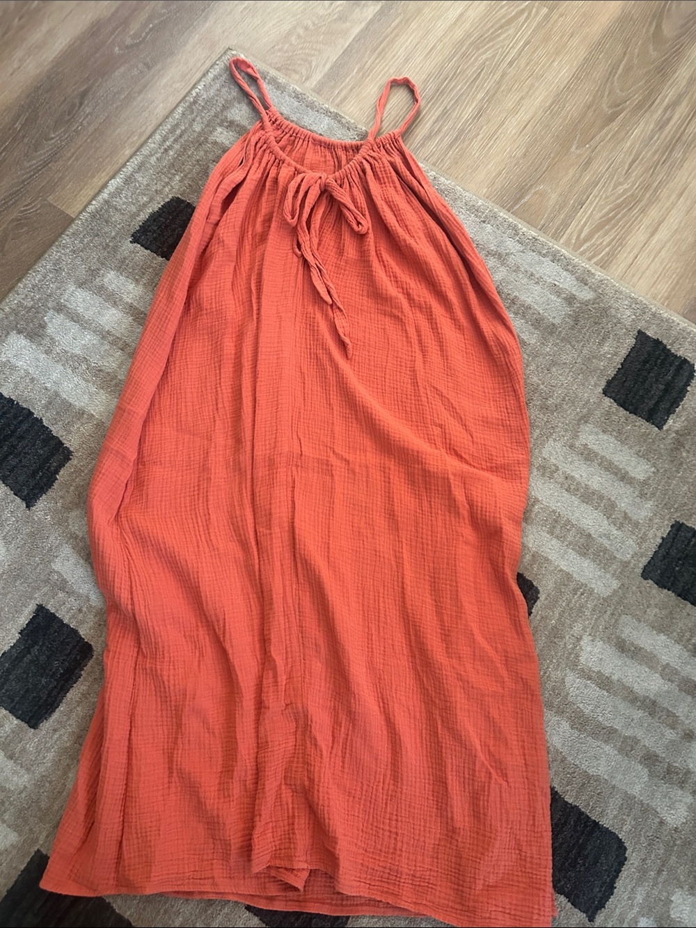 Kona Sol Coral Orange Maxi Dress